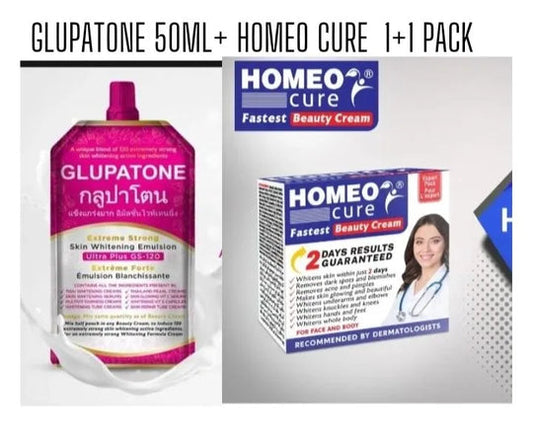 Glupatone With HomeCure Cream Skin Whitening Emulsion